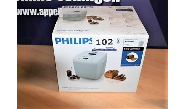nieuwe broodmachine PHILIPS, type HD9015/30, cap 1kg